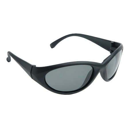 Radians Cobalt, Safety Glasses, Uncoated, Smoke Lens, Black Frame, Full-Frame, 1 PR CB0120ID